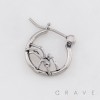 GOTHIC WOLF SPIDER 316L SURGICAL STEEL EARRING